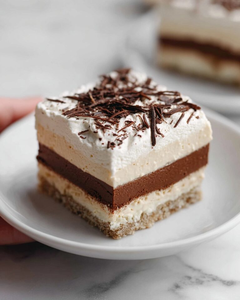 Chocolate Delight Cake with Nut Crust and Cream Cheese Layers Recipe