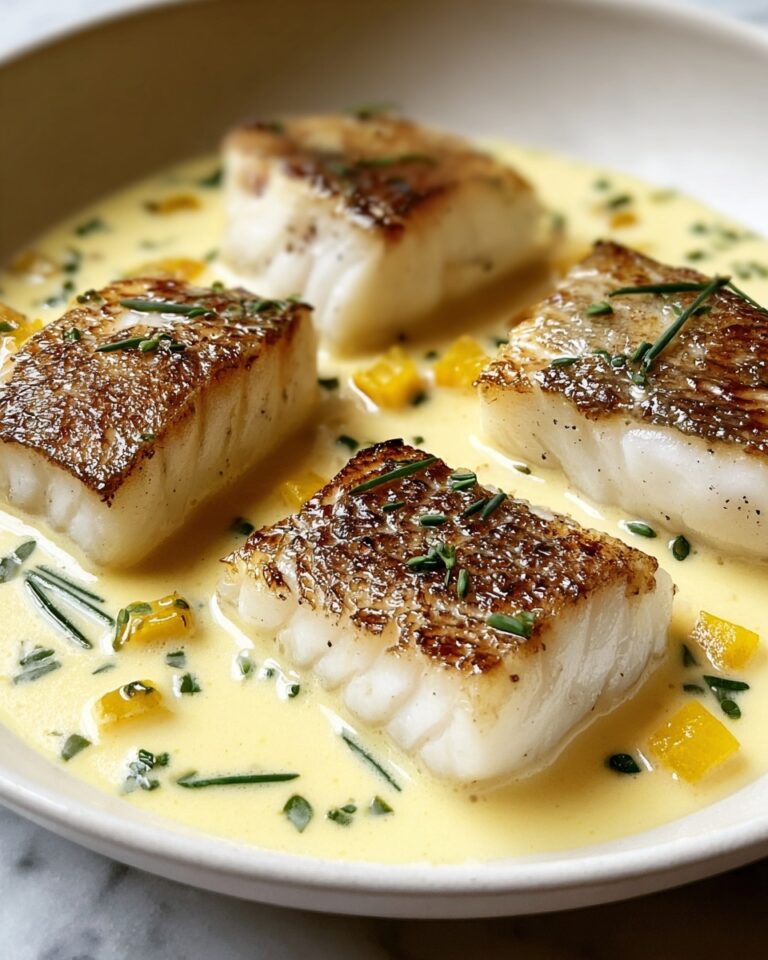 Baked Cod in Coconut Lemon Cream Sauce Recipe