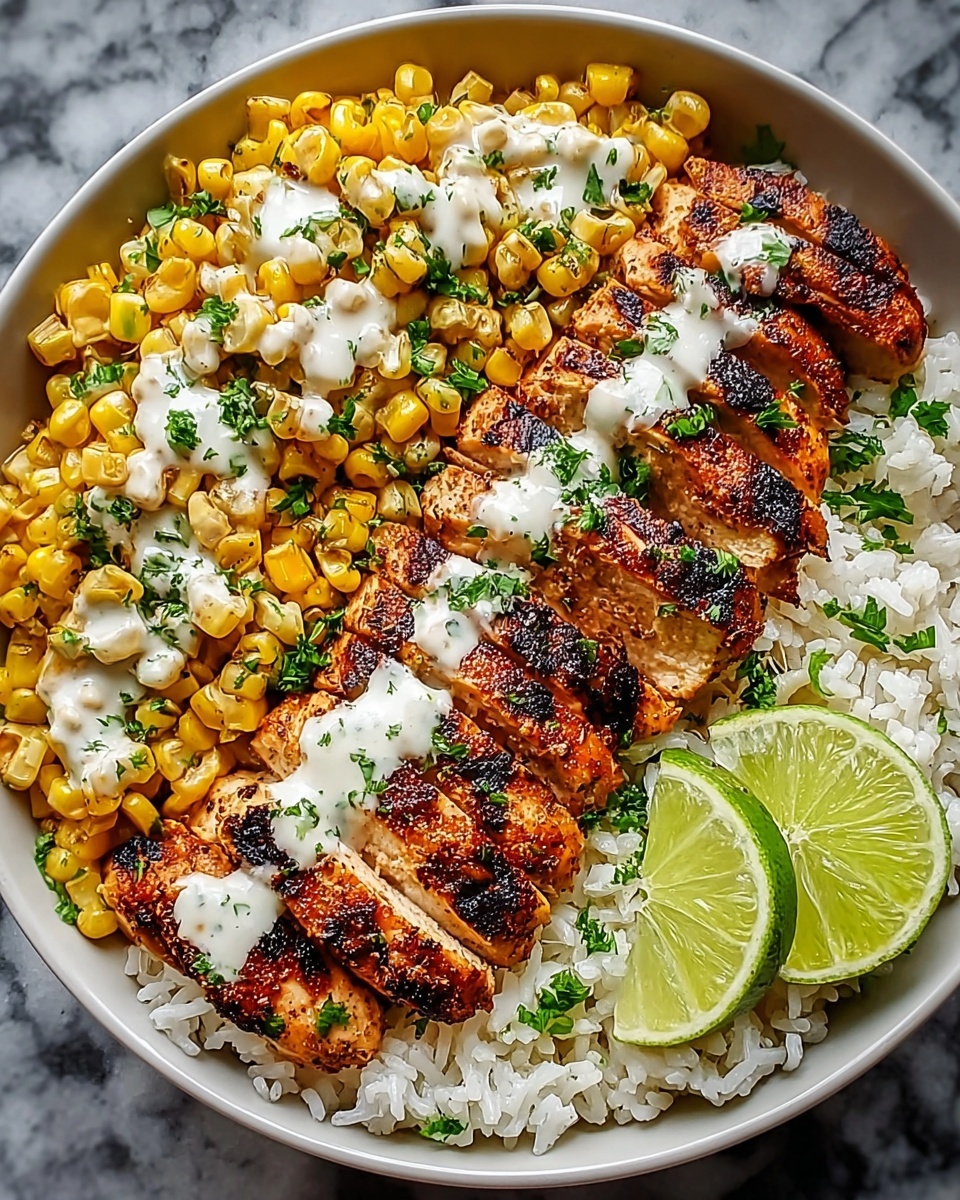 Street Corn Chicken Rice Bowl Recipe