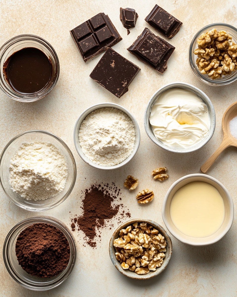 The image shows a sliced dessert with many thin layers arranged in a spiral pattern, alternating light cream-colored layers with light brown layers creating clear lines throughout the slice. The outside is coated with a rough textured dark chocolate layer that covers the top and sides, giving a slightly bumpy look. The slice is placed on a white rectangular plate set on a white marbled surface, with some dark crumbs scattered around the base of the dessert. Photo taken with an iphone --ar 4:5 --v 7