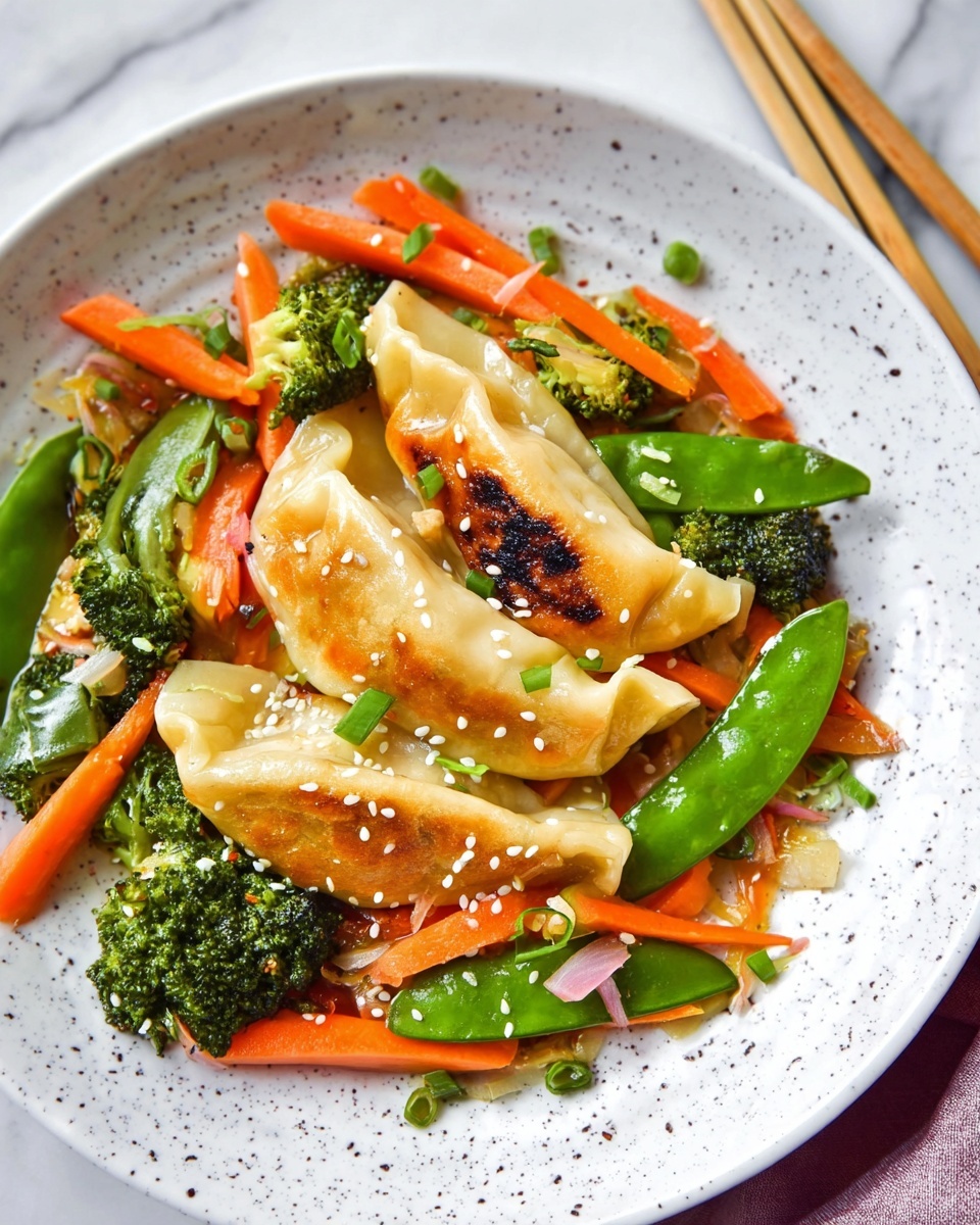 Potsticker Veggie Stir-Fry Recipe