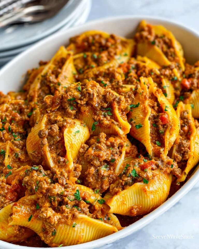 Creamy Beef and Shells Recipe