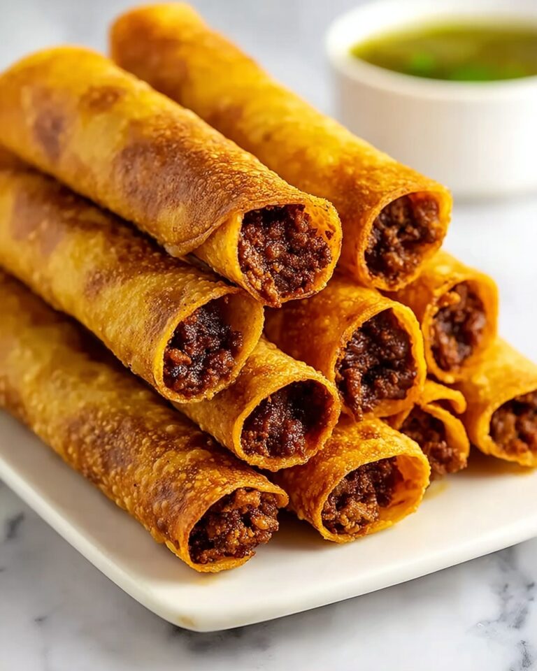 Cheesy Beef Baked Taquitos Recipe