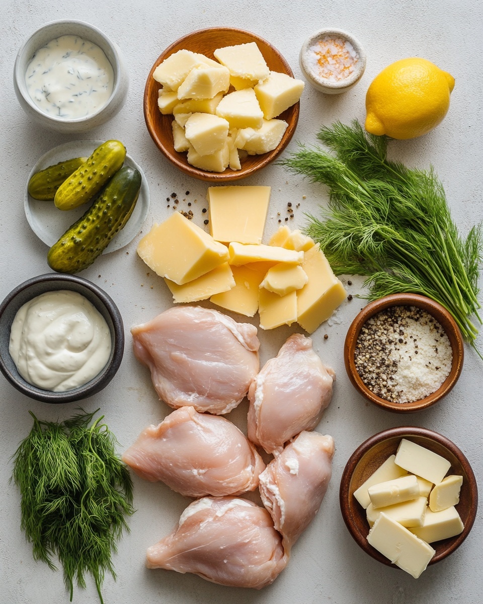 Two crispy dark brown fried chicken sandwiches sit on a wooden board over a white marbled surface. Each sandwich has three visible layers: a soft golden-brown top bun, a layer of light green pickles with ridges, a thick dark brown crispy chicken fillet showing a crunchy texture, a white creamy sauce, and shredded pale green lettuce spilling out from under the chicken, all resting on a soft golden-brown bottom bun. In the background, there is a glass jar filled with green pickles and a white bowl filled with pretzels surrounded by a green cloth. Photo taken with an iphone --ar 4:5 --v 7