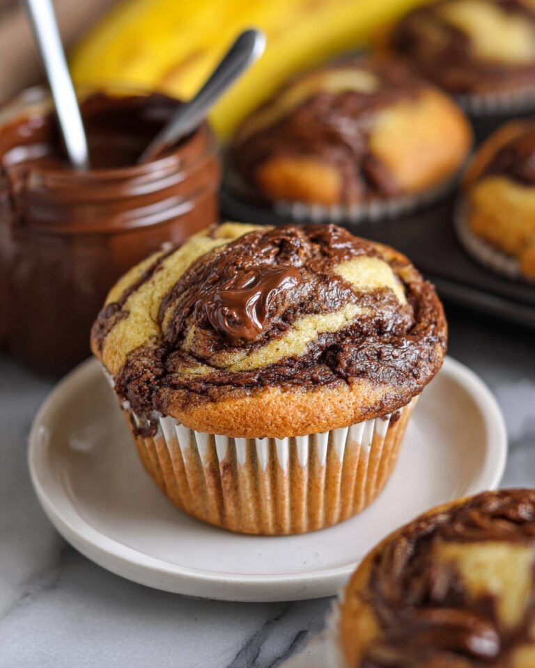 Nutella Banana Swirl Muffins Recipe