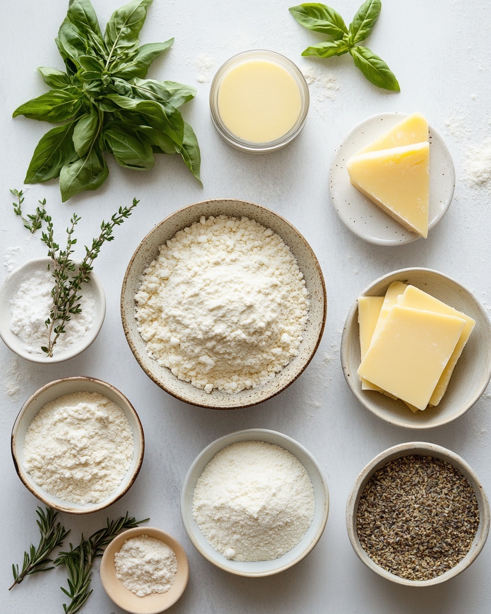 Three long baked bread loaves are placed closely side by side on a silver tray. Each loaf has a golden brown top sprinkled with melted cheese that has browned in spots, and scattered green herbs across the surface. The bread has a smooth, slightly shiny crust with small air bubbles visible. The tray sits on a white marbled textured surface, and a soft white cloth is partially visible in the bottom right corner. photo taken with an iphone --ar 4:5 --v 7