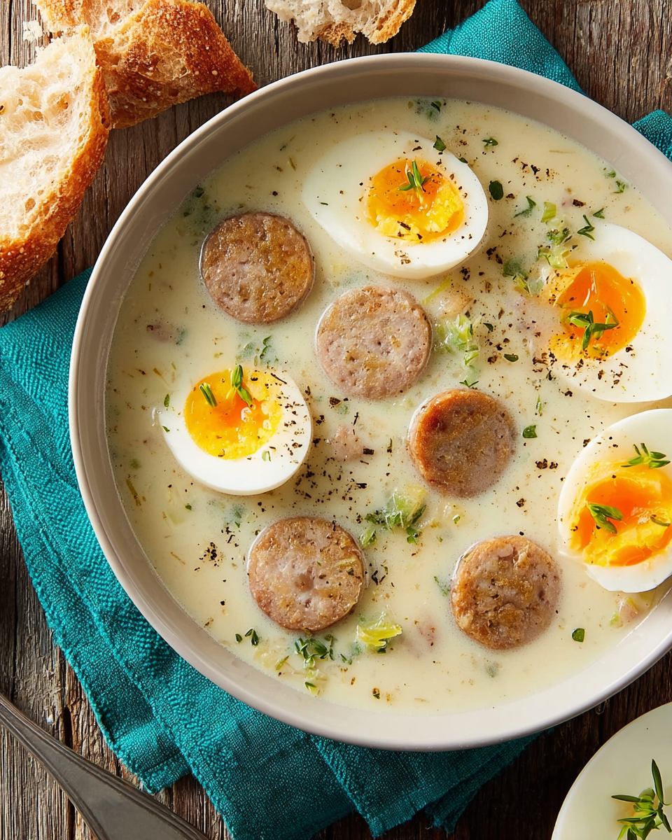 Gluten-Free Żurek: Polish Sour Rye Soup Recipe