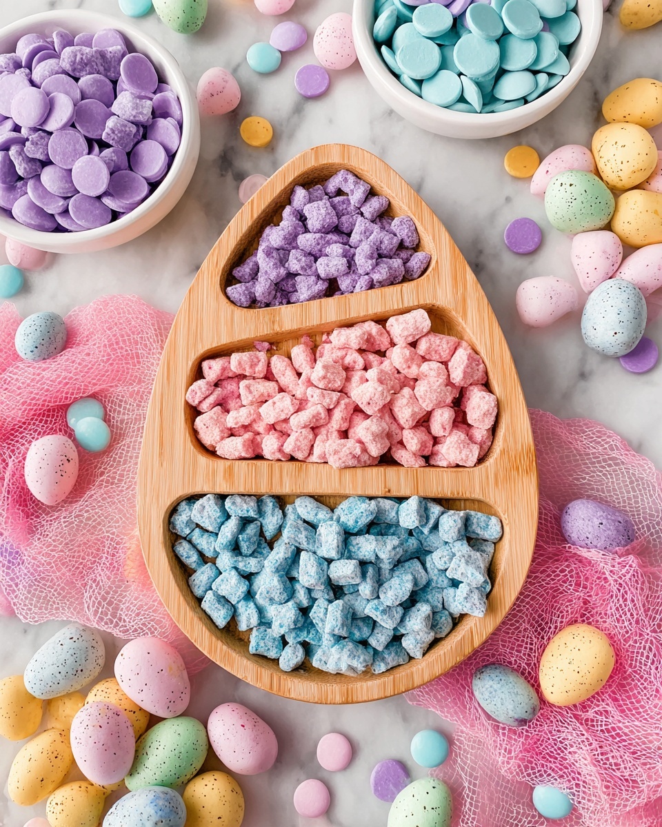 Easter Pastel Candy-Coated Chex Puppy Chow Recipe