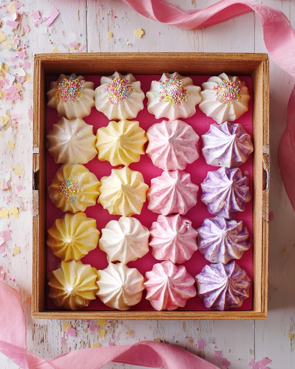 Spring Pastel Meringue Cookies {Choose Your Flavor} Recipe