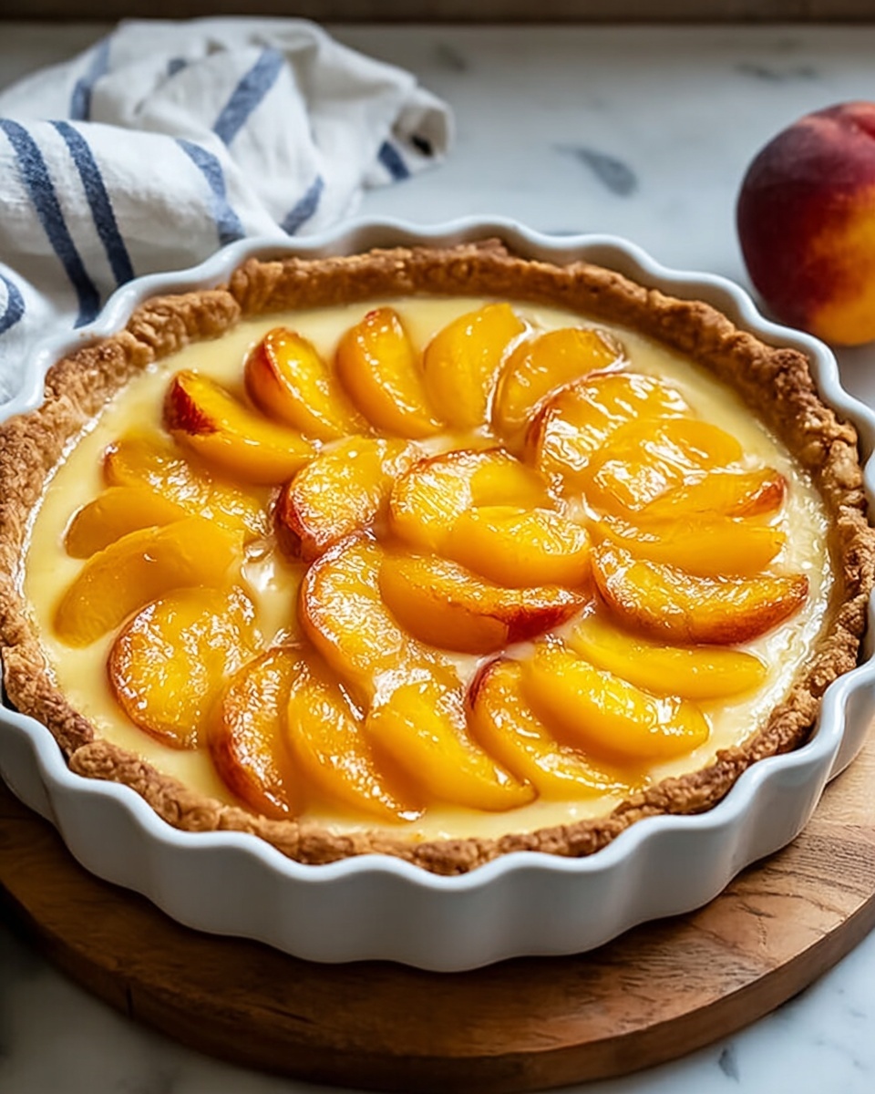Custard Peach Pie Recipe