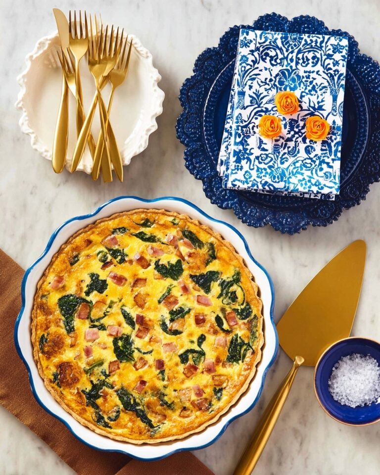 Spinach Butternut Bacon Quiche Recipe