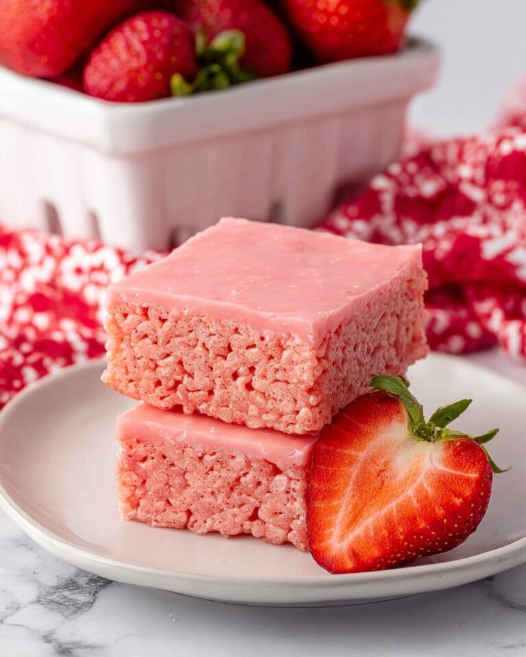 Strawberry Cake Mix Brownies with Strawberry Glaze Recipe