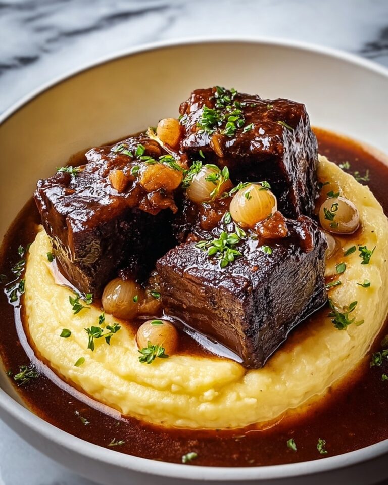Tender Braised Short Ribs with Garlic Mashed Potatoes Recipe