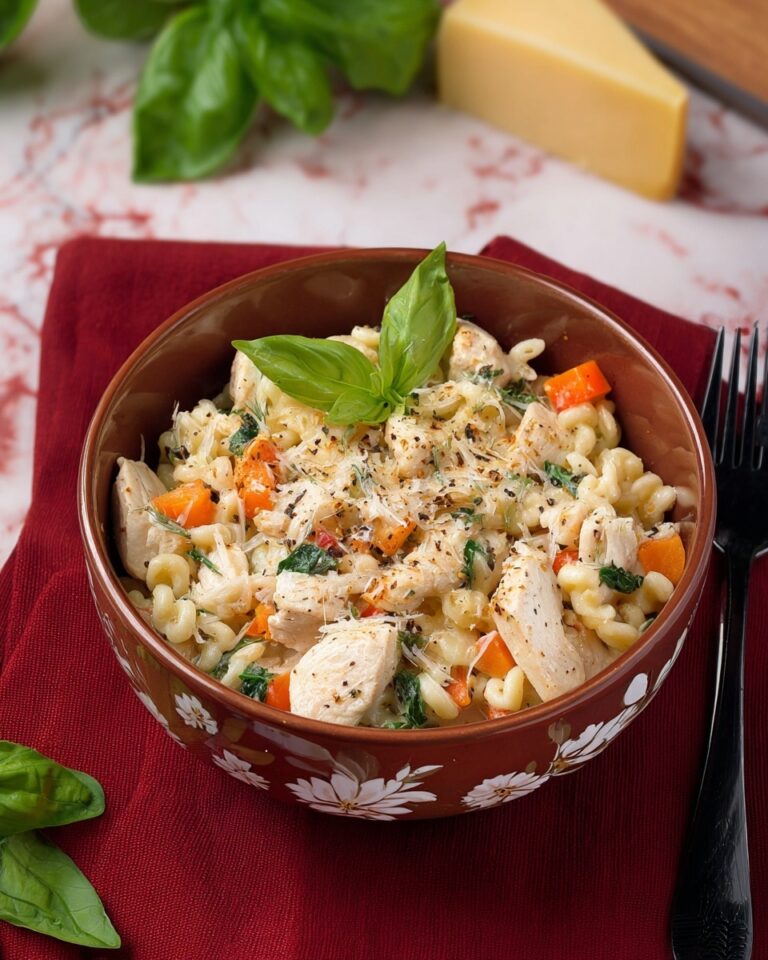 Boursin Orzo Bake with Chicken and Veggies Recipe