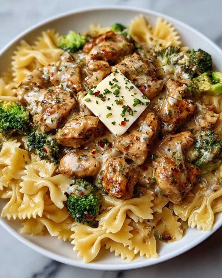 Cowboy Butter Lemon Bowtie Chicken with Broccoli Recipe