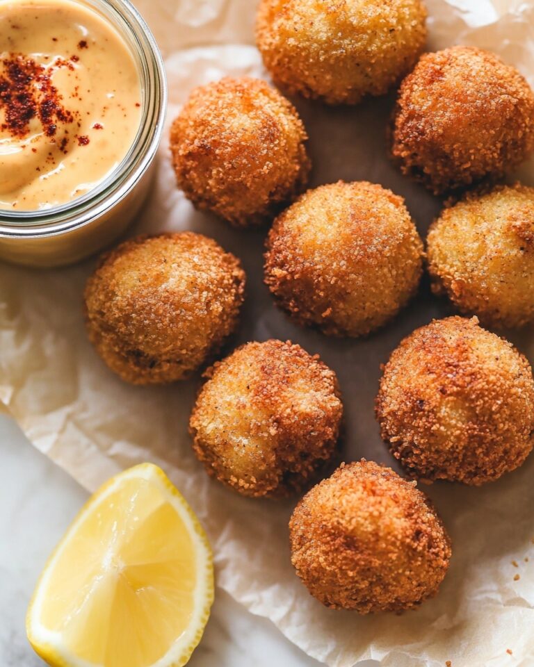 Crispy Baked Crab Balls with Spicy Dipping Sauce Recipe