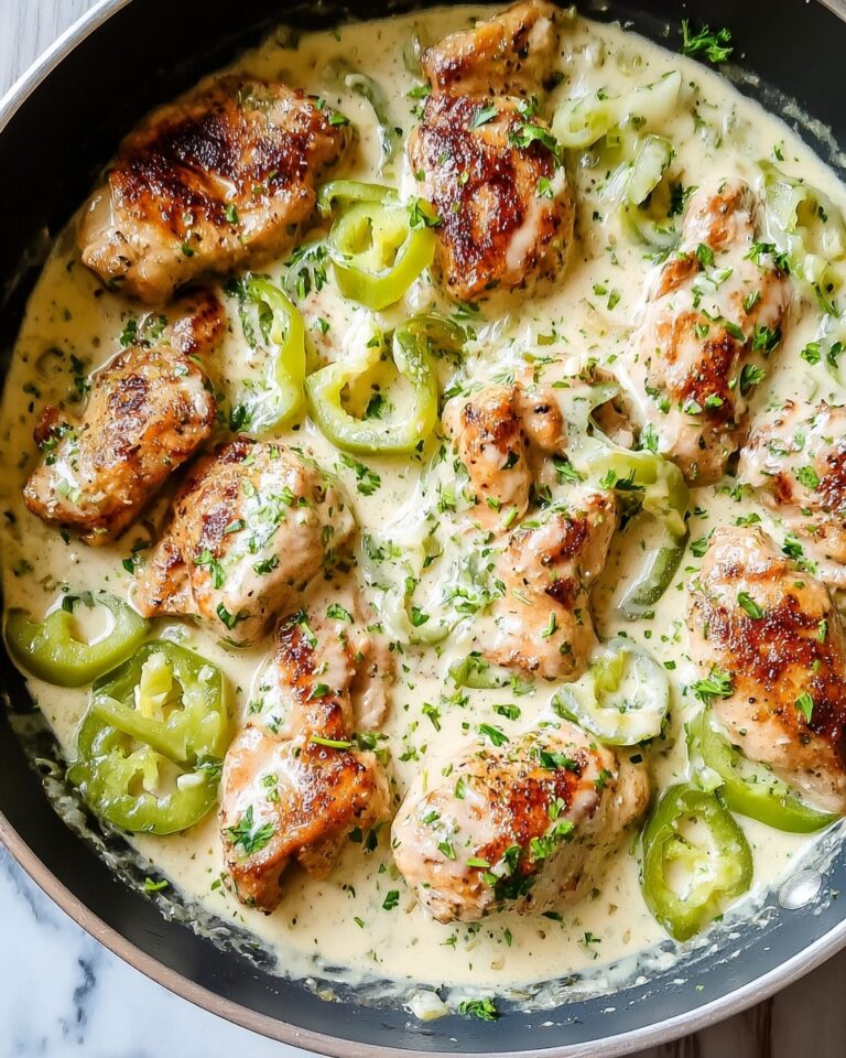 Creamy Pepperoncini Chicken Skillet Recipe