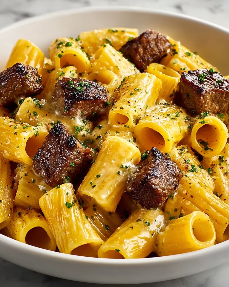 Garlic Butter Steak Rigatoni (Easy & Creamy Family Favorite) Recipe