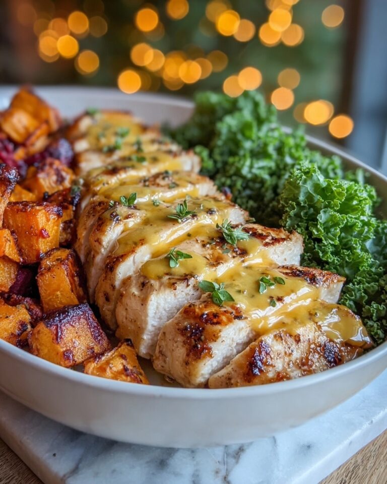 Maple Dijon Chicken Bowl with Roasted Sweet Potatoes Recipe