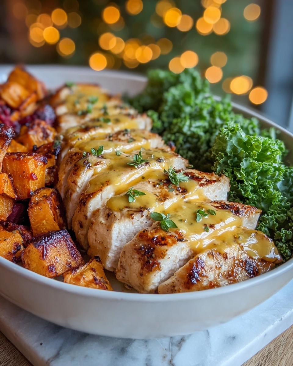 Maple Dijon Chicken Bowl with Roasted Sweet Potatoes Recipe