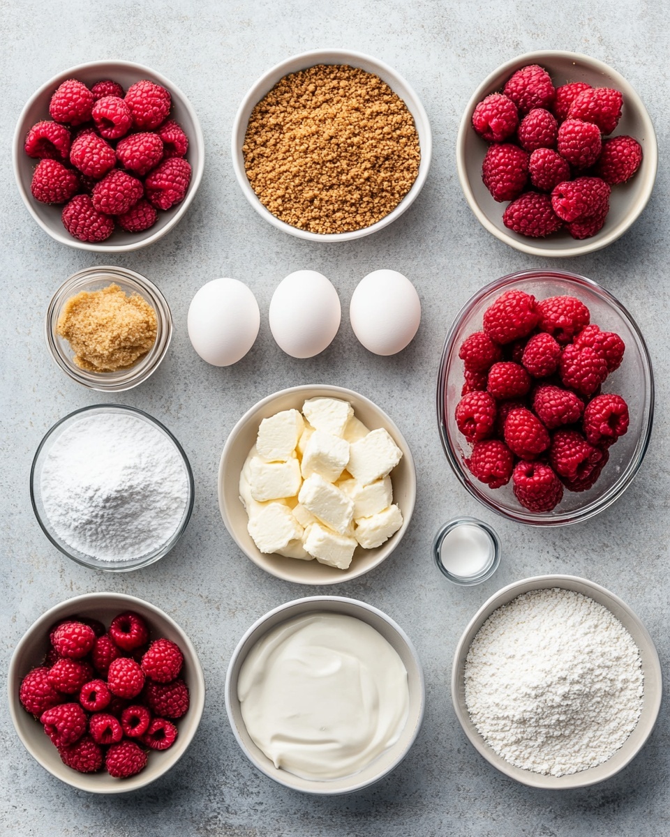 A single cupcake in a white paper liner sits on a textured pink cloth. The cupcake has about three layers: a pale yellow cake base, a creamy white layer swirled with bright red raspberry sauce on top, and a fresh red raspberry garnished with green mint leaves at the center. The swirls of red and white create a marbled look with smooth, soft textures. Other cupcakes are blurred in the background. Photo taken with an iphone --ar 4:5 --v 7