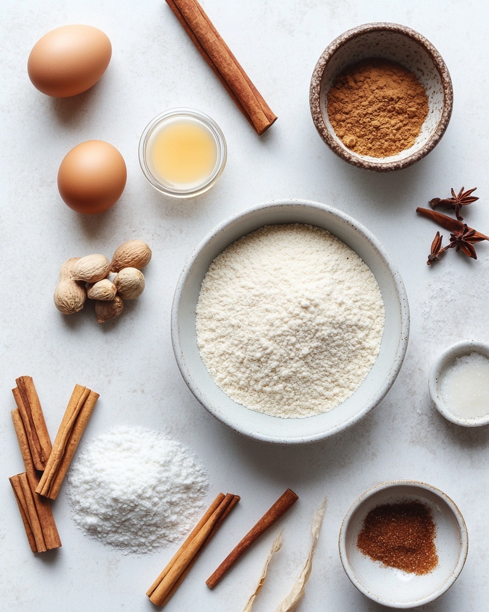 A close-up view of a white round plate holding two golden-brown pancakes stacked with a light dusting of cinnamon sugar covering the top pancake, which is decorated with three bright red strawberry halves arranged in the center. In the background, there is another white plate bearing a taller stack of five similar cinnamon sugar-coated pancakes, surrounded by whole strawberries. To the left side, a small white ramekin filled with dark syrup is placed on a beige cloth, accompanied by a wooden bead garland and a silver fork resting on the edge of the front plate. The setting is on a white marbled surface with a light gray striped cloth partially visible on the right. Photo taken with an iphone --ar 4:5 --v 7