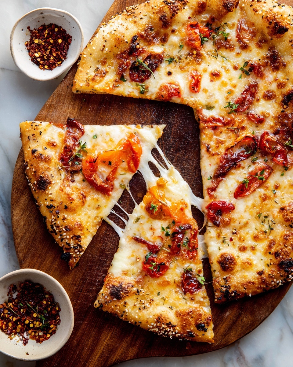 Calabrian Chili Roasted Red Pepper Pizza Recipe