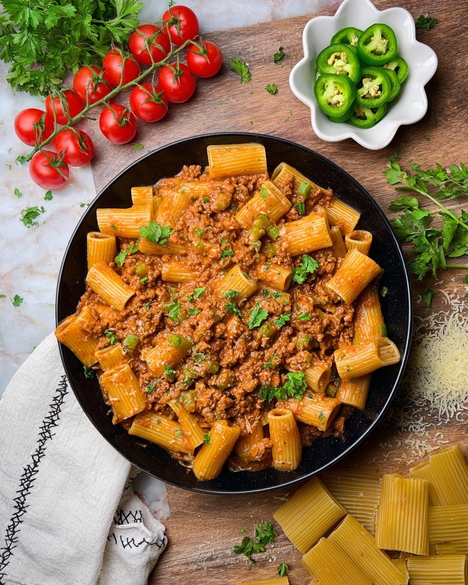 Creamy Rotel Pasta with Ground Beef Recipe