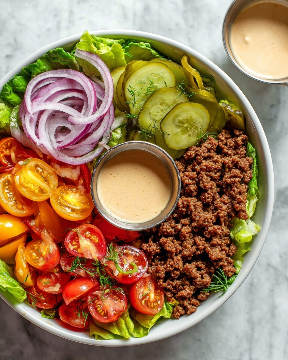 Deconstructed Healthy Hamburger Bowls Recipe