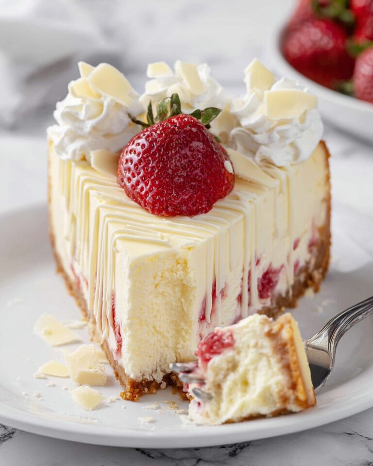Strawberry White Chocolate Cheesecake Recipe