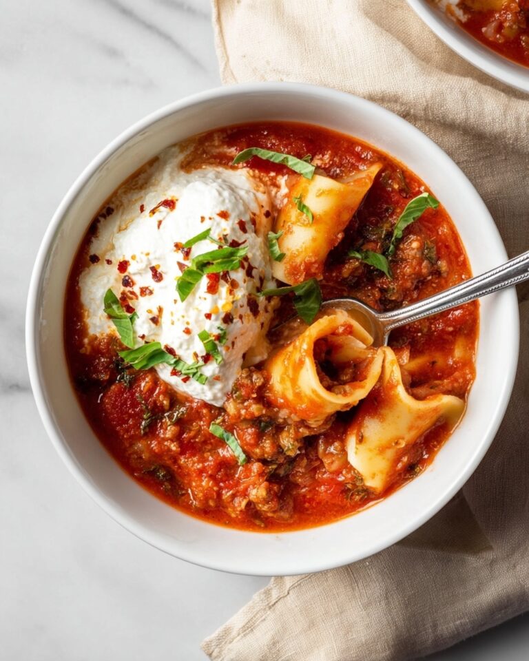 Slow Cooker Lasagna Soup Recipe