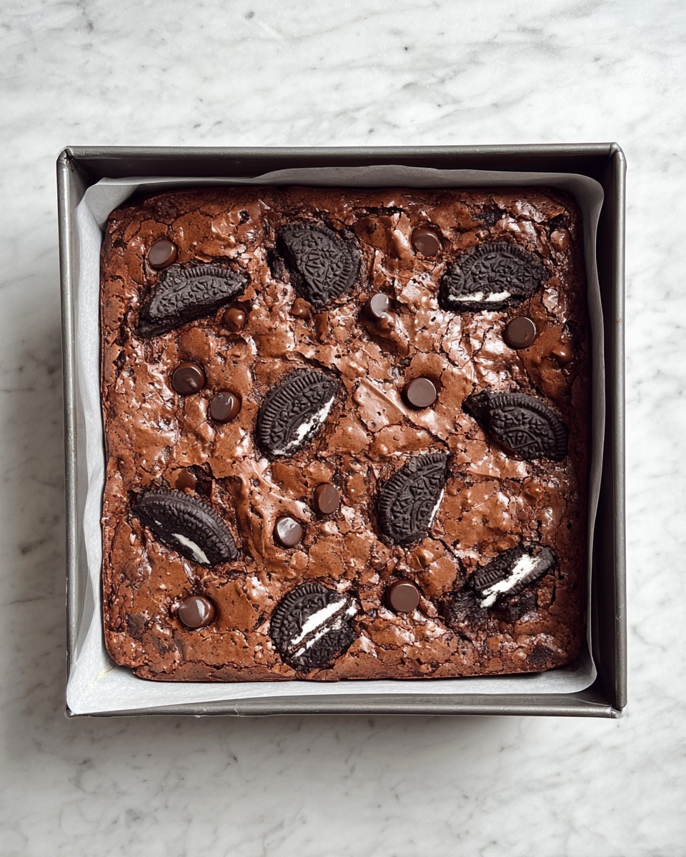 Easy Fudgy Oreo Brownies Recipe