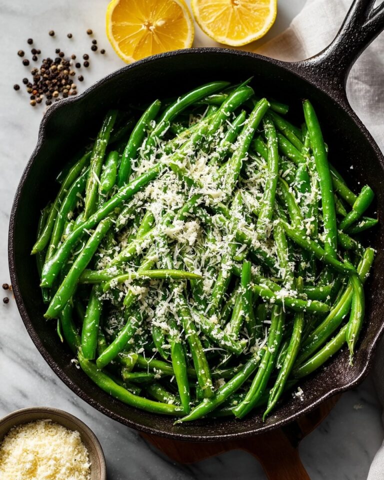 Crispy Garlic Parmesan Green Beans Recipe