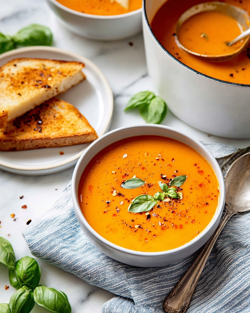 Middle-of-Winter Creamy Tomato Soup (Canned Tomatoes) Recipe