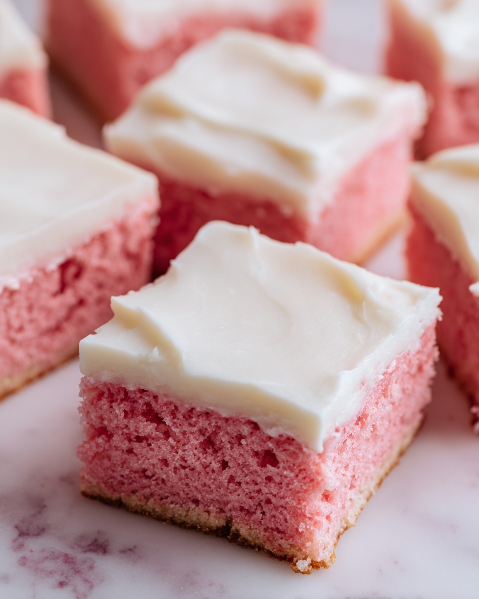 Strawberry Cake Mix Brownies with Strawberry Glaze Recipe