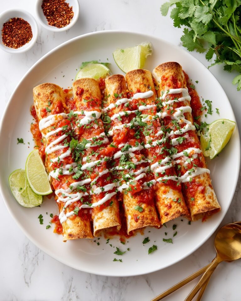 Crunchy Chicken Fajita Taquitos Recipe