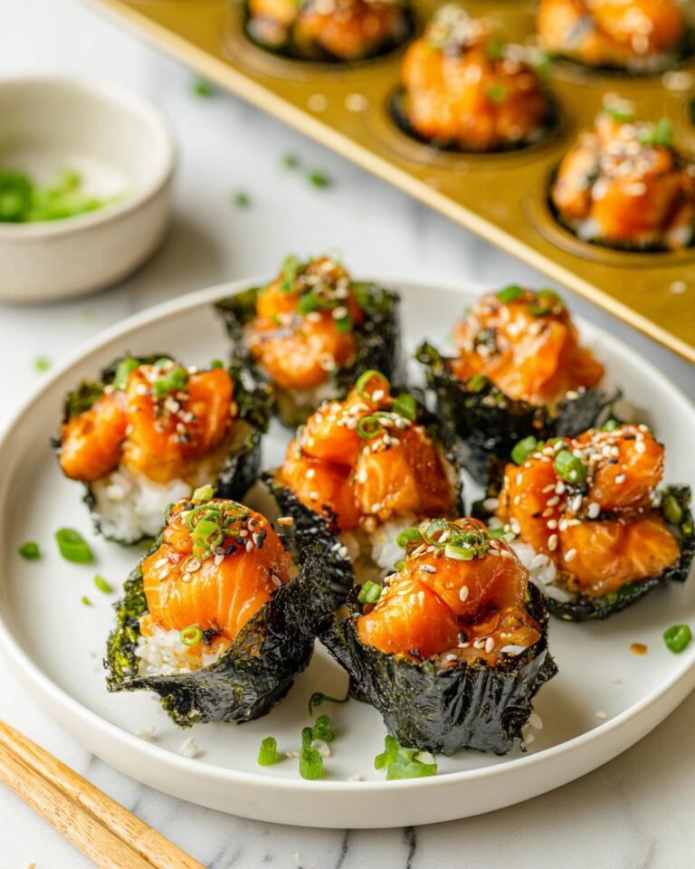 Easy Baked Salmon Sushi Cups (Viral Recipe) Recipe