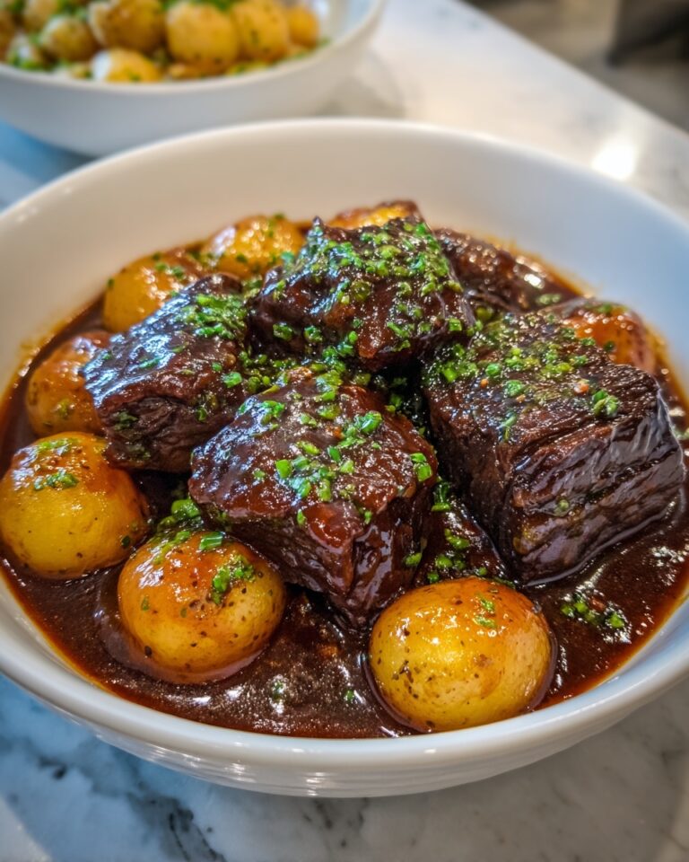 Slow Cooker Garlic Butter Beef with Potatoes Recipe