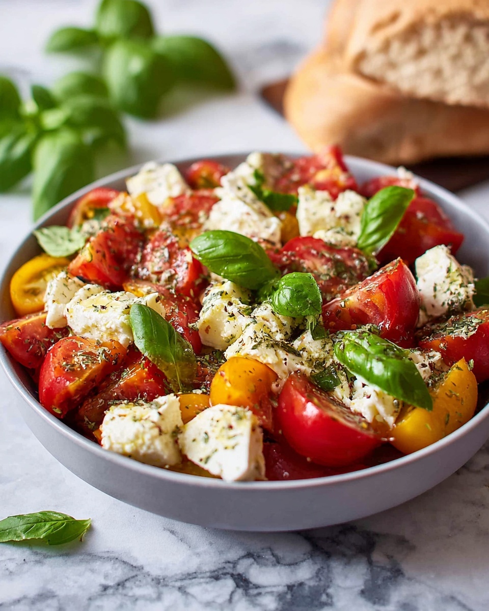 Caprese Salad with Cherry Tomatoes and Fresh Mozzarella Recipe
