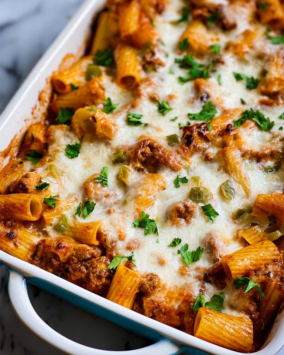 Cheesy Italian Sausage Pasta Bake Recipe