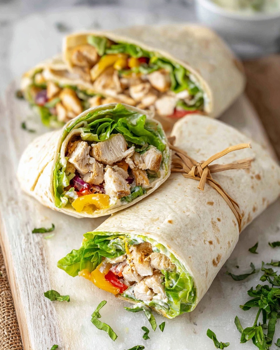 Chipotle Chicken Wraps with Lime Yogurt Sauce Recipe