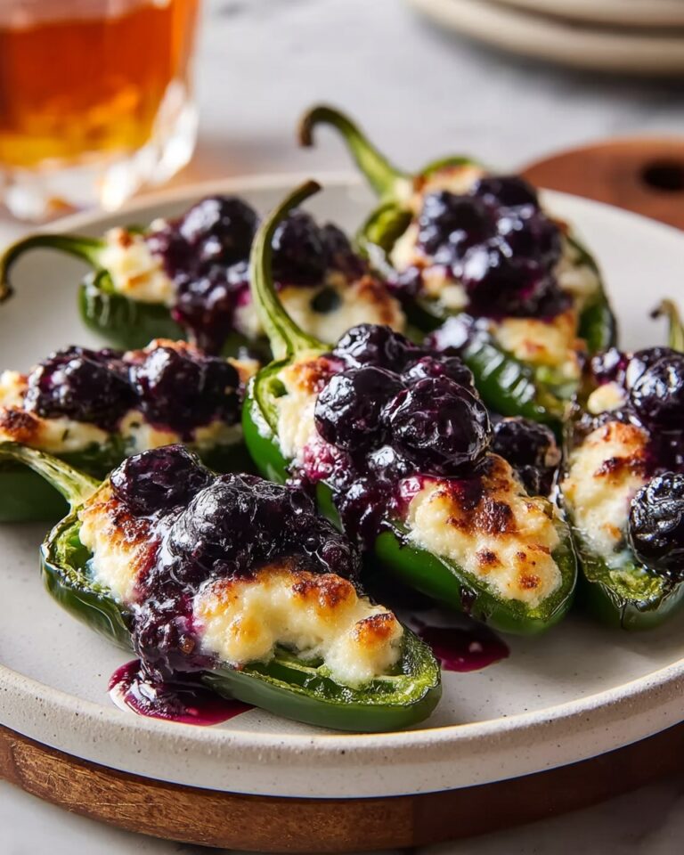 Blueberry Brie Jalapeño Poppers Recipe