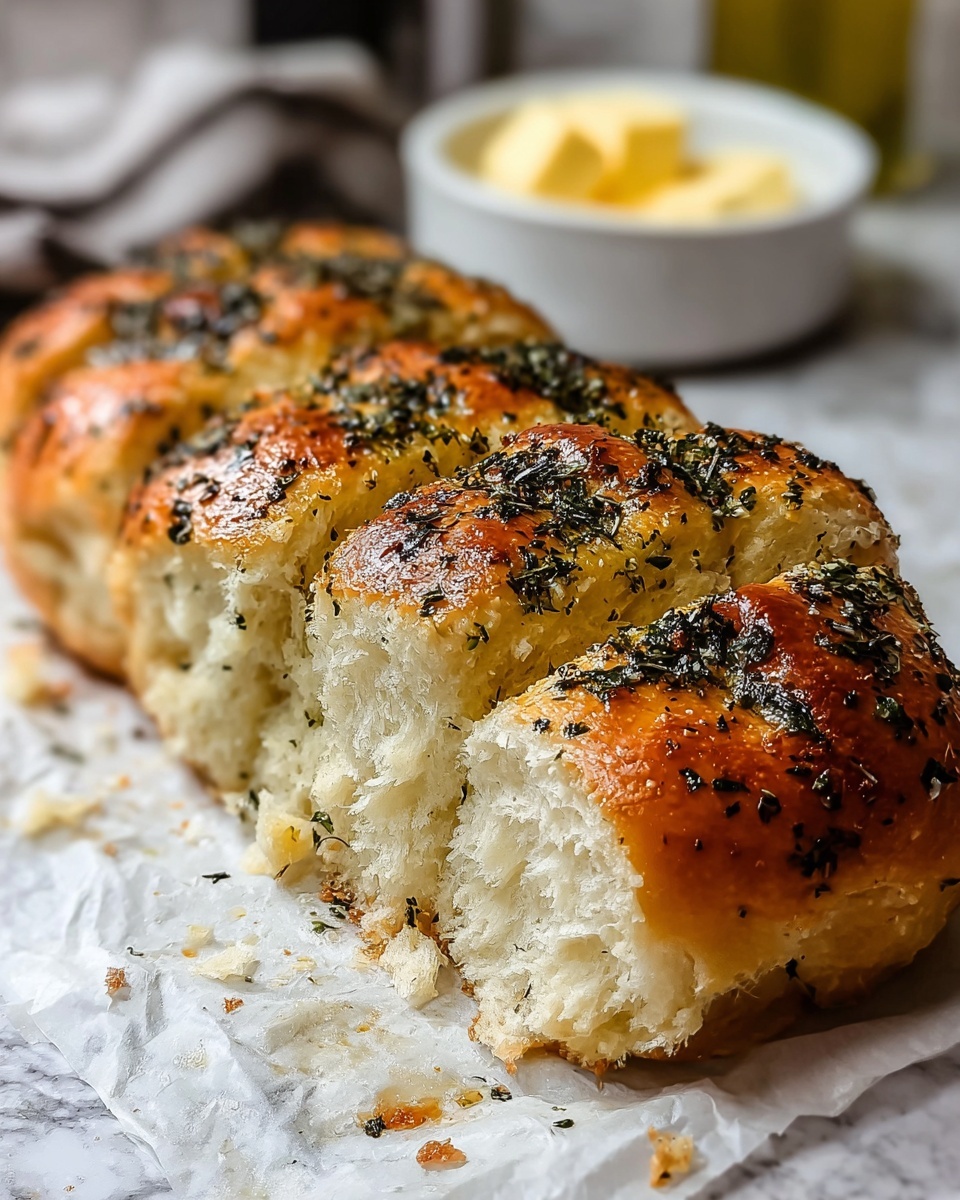 Garlic Parmesan Herb Bread Recipe