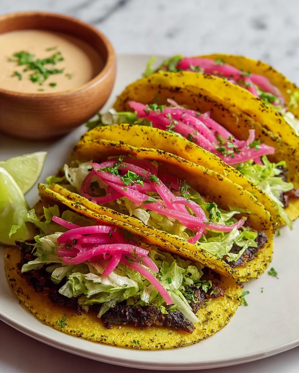 Crispy Black Bean Tacos with Mushrooms, Walnuts, and Vegan Cheese Recipe