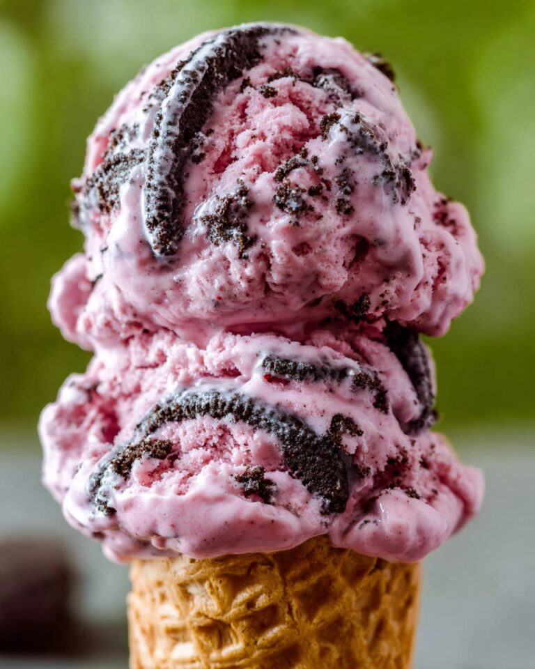 Black Raspberry Oreo Ice Cream Recipe