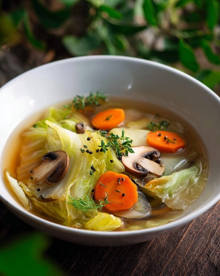 Hearty Cabbage Mushroom Soup Recipe