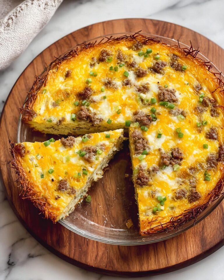 Hash Brown Crust Sausage Quiche Recipe