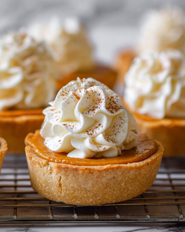 Mini Pumpkin Pies with Whipped Cream Recipe