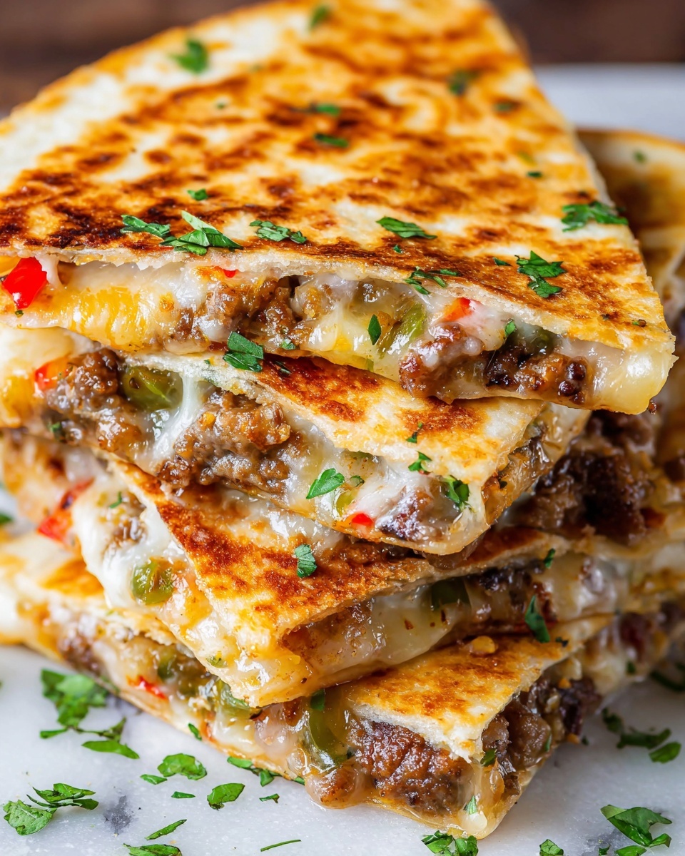 Philly Cheesesteak Quesadilla Recipe