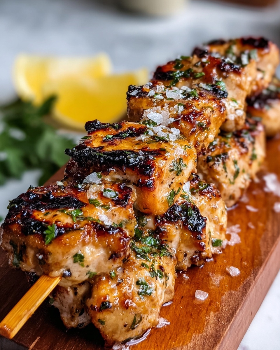 Zesty Lemon Pepper Chicken Skewers Recipe